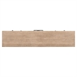 Pemberly Row 82 Inch TV Console with Picture Frame Molding in Rustic Brown