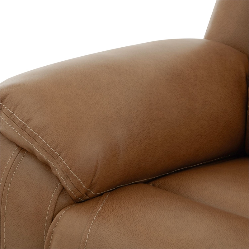 Pemberly Row Power Reclining Sofa with Heat and Massage in Brown