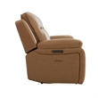 Pemberly Row Power Reclining Sofa with Heat and Massage in Brown