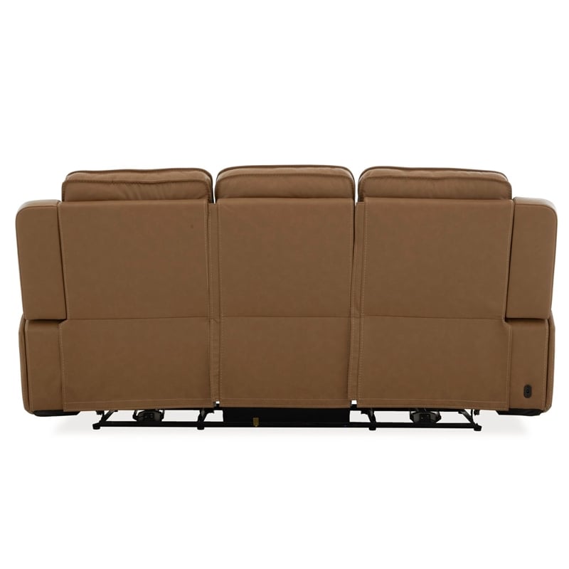 Pemberly Row Power Reclining Sofa with Heat and Massage in Brown
