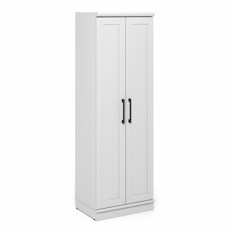 Pemberly Row Storage Kitchen Cabinet with 2 Doors 23W in White