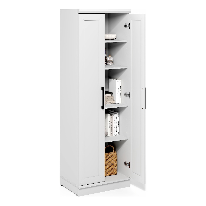 Pemberly Row Storage Kitchen Cabinet with 2 Doors 23W in White