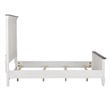 Pemberly Row California King Panel Bed with Planked Headboard in White