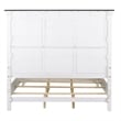 Pemberly Row California King Panel Bed with Planked Headboard in White