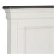 Pemberly Row California King Panel Bed with Planked Headboard in White