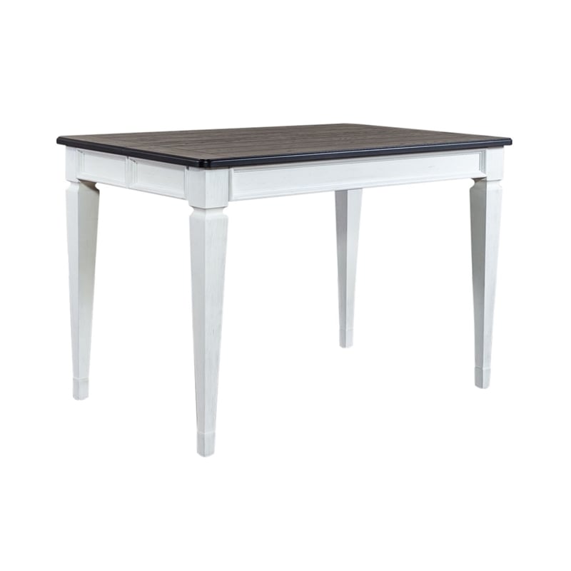 Pemberly Row Counter Height Dining Table with 18 Inch Leaf in White