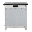 Pemberly Row 2 Drawer Nightstand with Charging Station in White