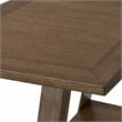 Pemberly Row Octagonal Cocktail Table with Fancy Face Veneer in Brown