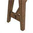 Pemberly Row Sofa Table with Fancy Face Veneer and Trestle Base in Brown