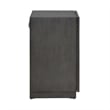 Pemberly Row 2 Door Accent Cabinet with Reeded Flame Pattern in Satin Espresso