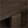 Pemberly Row Cocktail Table with Casters and Open Bottom Shelf in Espresso