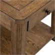 Pemberly Row End Table with Fancy Face Veneer Top and Storage Drawer in Brown