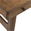 Pemberly Row Writing Desk with Flip Down Keyboard Tray in Brown