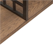 Pemberly Row Cocktail Table with Glass Inserts and Checkerboard Accent in Honey