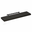 Pemberly Row 12 x 47 2-in Thick Invisible Brackets Floating Shelf in Tobacco Oak