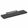 Pemberly Row 12 x 47 2-in Thick Invisible Brackets Floating Shelf in Americano