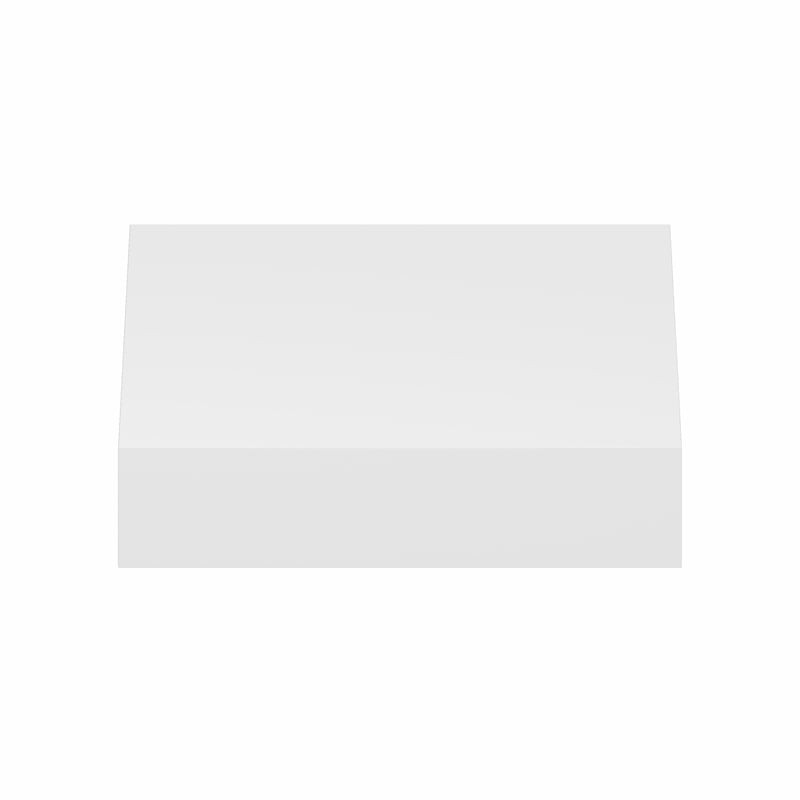 Pemberly Row 9 x 9 2-in Thick Invisible Brackets Floating Shelves in White