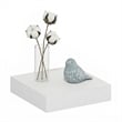 Pemberly Row 9 x 9 2-in Thick Invisible Brackets Floating Shelves in White