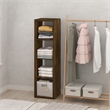 Pemberly Row 4-Cube Open Shelf Extra Thick Frame in Amber Pine