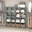 Pemberly Row 16-Cube Open Shelf Extra Thick Frame in Sage Green