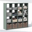 Pemberly Row 16-Cube Open Shelf Extra Thick Frame in Sage Green