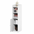 Pemberly Row 5-Tier Narrow Adjustable Shelves Bathroom Cabinet in White