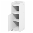 Pemberly Row 4-Tier Narrow Adjustable Shelves Bathroom Cabinet in White