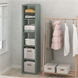 Pemberly Row 5-Cube Closet Organizer Open Shelf Extra Thick Frame in Sage Green