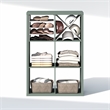Pemberly Row 6-Cube Closet Organizer Open Shelf Extra Thick Frame in Sage Green