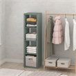 Pemberly Row 4-Cube Open Shelf Extra Thick Frame in Sage Green