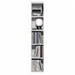 Pemberly Row 5-Tier 10-In Width Narrow Bookcase 9.3 x 9.8 x 51.9 in White