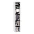 Pemberly Row 5-Tier 10-In Width Narrow Bookcase 9.3 x 9.8 x 51.9 in White