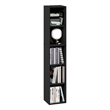 Pemberly Row 5-Tier 10-In Width Narrow Bookcase 9.3 x 9.8 x 51.9 in Blackwood