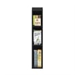 Pemberly Row 3-Tier Narrow 6-In Width Bookcase 9.3 x 5.9 x 31.5 in Blackwood