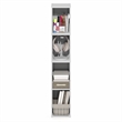 Pemberly Row 4-Tier 8-In Width Narrow Bookcase 9.3 x 7.9 x 41.6 in White
