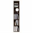 Pemberly Row 5-Tier 10-In Narrow Bookcase 9.3 x 9.8 x 51.9 in Amber Pine