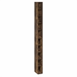 Pemberly Row 10-Tier Bookshelf with Storage Shelf in Amber Pine