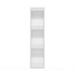 Pemberly Row 3-Tier Narrow 8-In Width Bookcase 9.3 x 7.9 x 31.5 in White