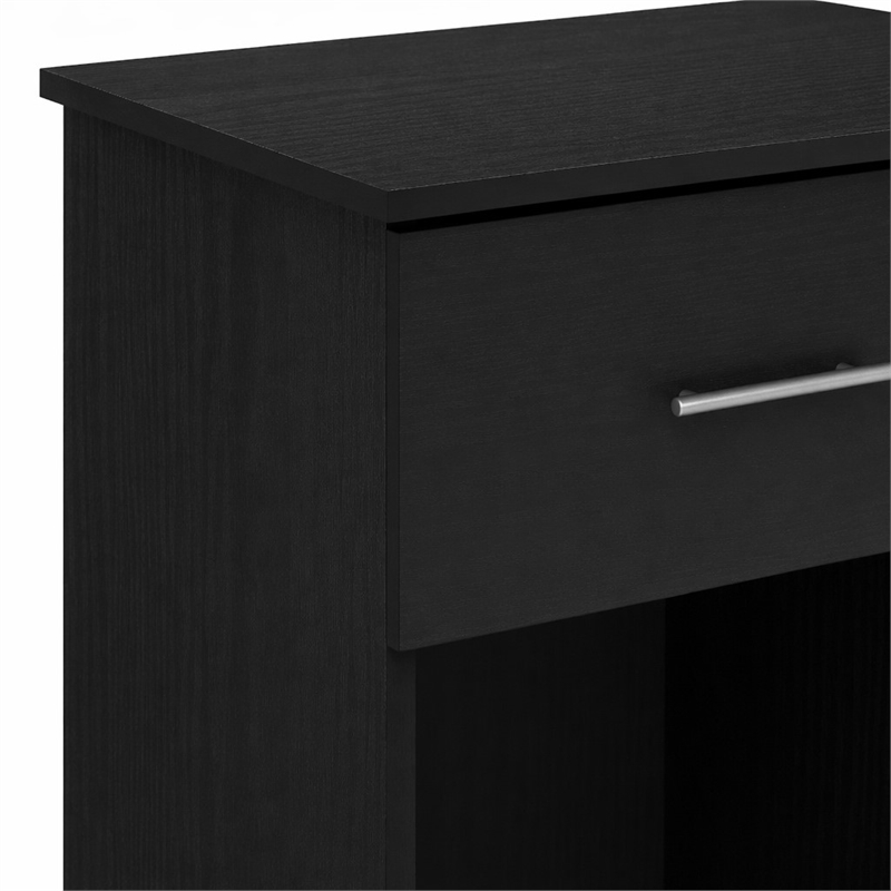 Pemberly Row Nightstand with Handle and One Drawer in Americano