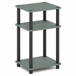 Pemberly Row 3-Tier Open Shelves End Table with Easy Assembly in Sage Green