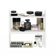 Pemberly Row Desk Top Organizer Bookshelf 3 Configurations in White