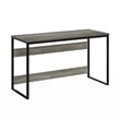 Pemberly Row 52 Inch Computer Desk with Metal Frame in Grey Oak