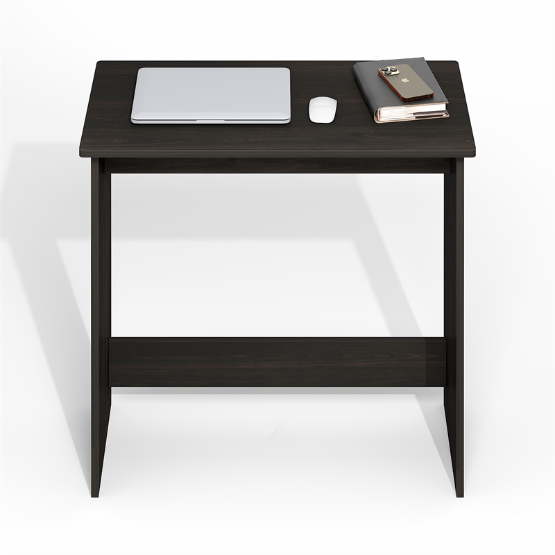 Pemberly Row Computer Desk Office Writing Desk in Black Espresso
