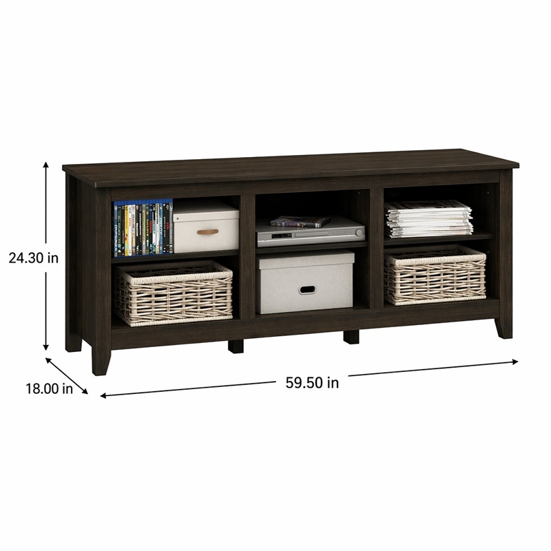 Pemberly Row Engineered Wood TV Stand for TV up to 65