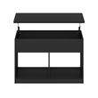 Pemberly Row Lift Top Coffee Table with Hidden Compartment in Dark Americano