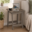 Pemberly Row Square Nightstand with H-Shape Legs in French Oak Finish
