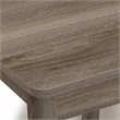 Pemberly Row Square Nightstand with H-Shape Legs in French Oak Finish