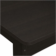 Pemberly Row Square H-Legs Nightstand Easy Assembly in Espresso