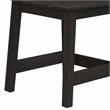 Pemberly Row Square H-Legs Nightstand Easy Assembly in Espresso