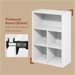Pemberly Row 5 Cube Vinyl Record Media Storage Closed Back in White Finish